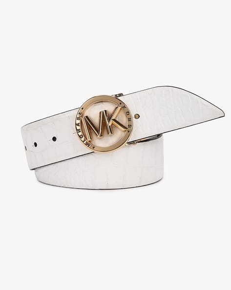 Gold Buckle Belt Michael Kors Belt White And Gold Reversible