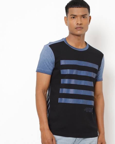 Buy Blue \u0026 Black Tshirts for Men by 