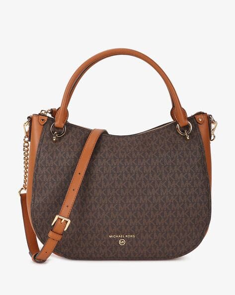 Harper Monogram-Pattern Print Tote Bag with Detachable Strap