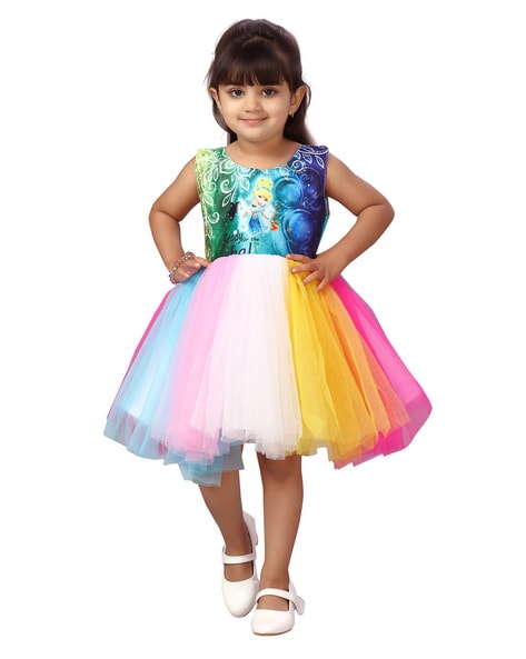 Frozen Little Princess Elsa & Anna Tutu Dress by Pink Blue India, Made in  India