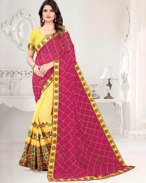 Women's Occasion Special Banarasi Cotton Silk Jacquard Saree - Vootbuy