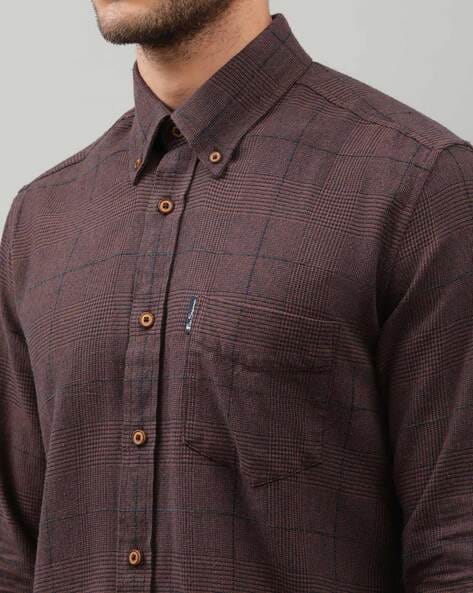 Checked Button-down Shirt
