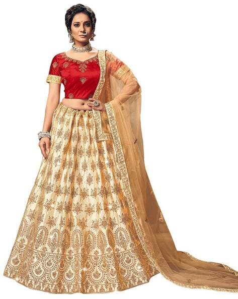 Buy Beige Lehenga Choli online-Karagiri