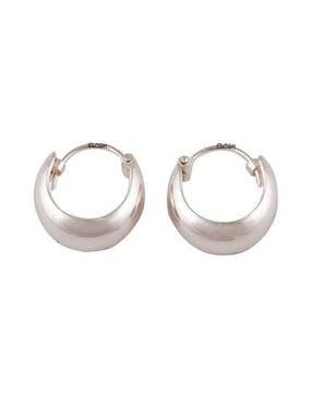 Studio Jewellery Slim Sterling Silver Hoop Earrings