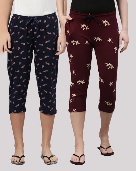 Buy Navy Blue Trousers & Pants for Women by Kryptic Online