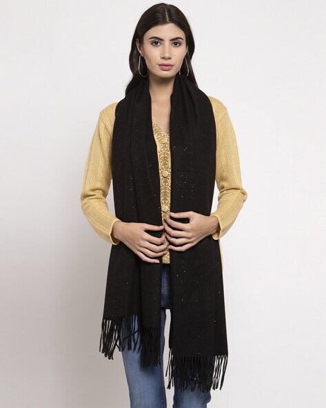 Printed Stole with Tassels