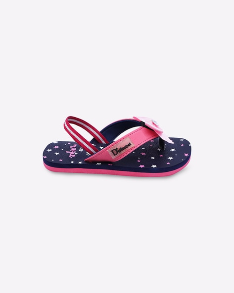 Girls navy flip discount flops