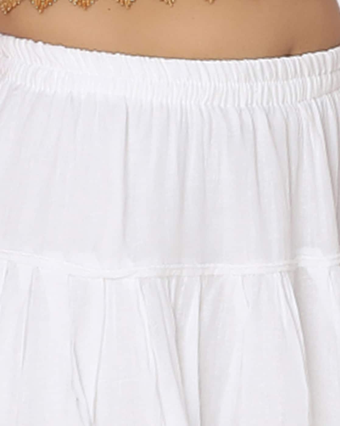 silk Skirt online usa | white skirt – Raas