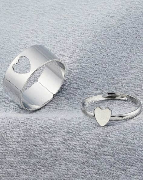 Buy Latest Heart Couple Rings Online In India At Discounted Prices