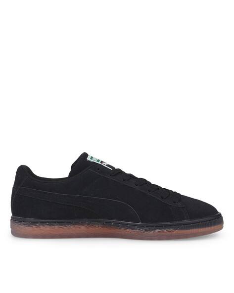 Suede Double Layer Lace-Up Sneakers