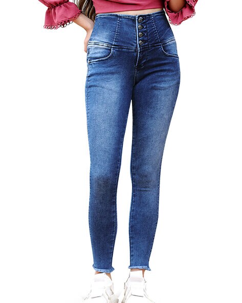 Buy Blue Jeans & Jeggings for Women by Fck-3 Online