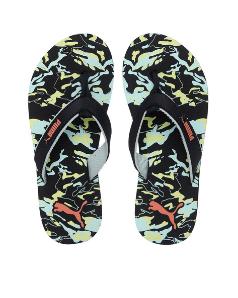 Puma Hazel V2 Printed Thong-Strap Flip-Flops