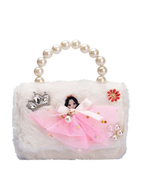 Buy PRETTY PLZ EMBELLISHED WHITE SLING BAG for Women Online in India