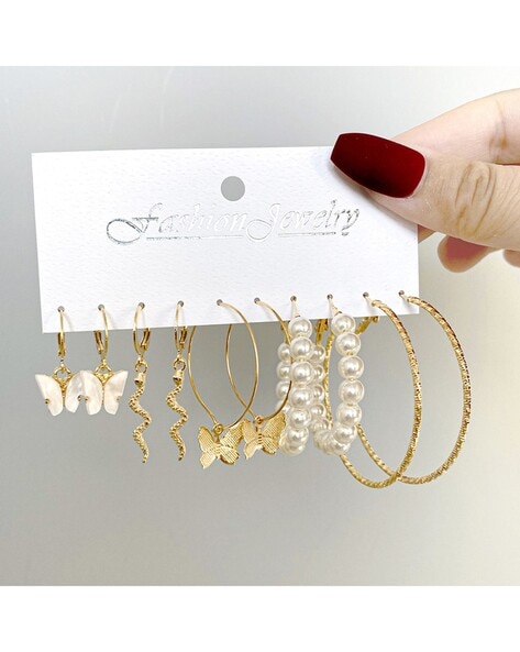 3 Tone Gold Zirconia Big Long Round Dangle Drop Earrings for Brides Wedding  Gift | eBay