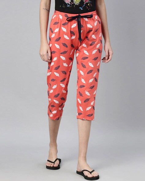 Buy Orange & Blue Trousers & Pants for Women by Kryptic Online