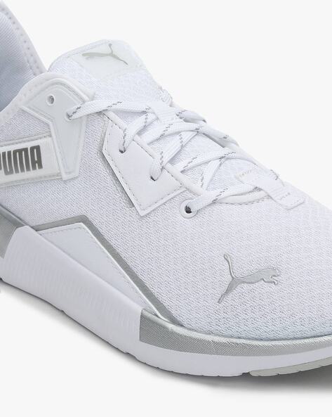 Puma platinum metallic women's training online shoes