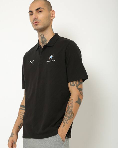Bmw Mms Jacquard Polo T-shirt with Cutaway Collar