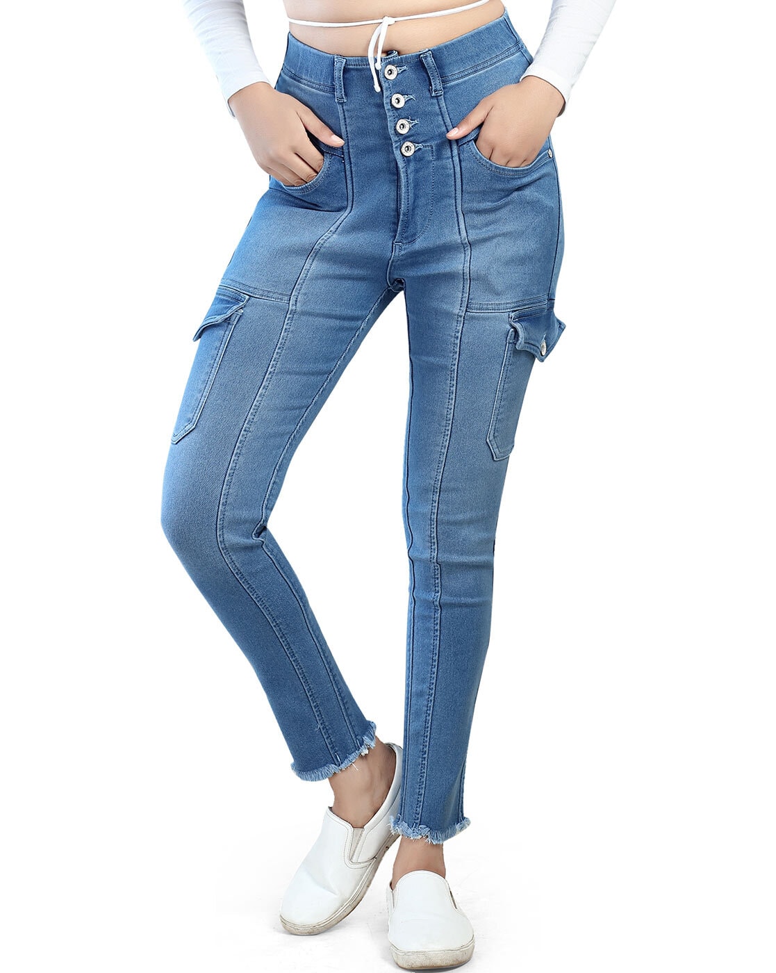 Highly Comfortable And Breathable Ladies Jeans In Simple Design Age Group:  10-12 Years at Best Price in Roorkee | Ahmad Garment