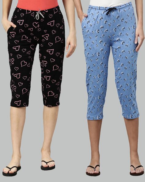 Buy Black & Blue Trousers & Pants for Women by Kryptic Online