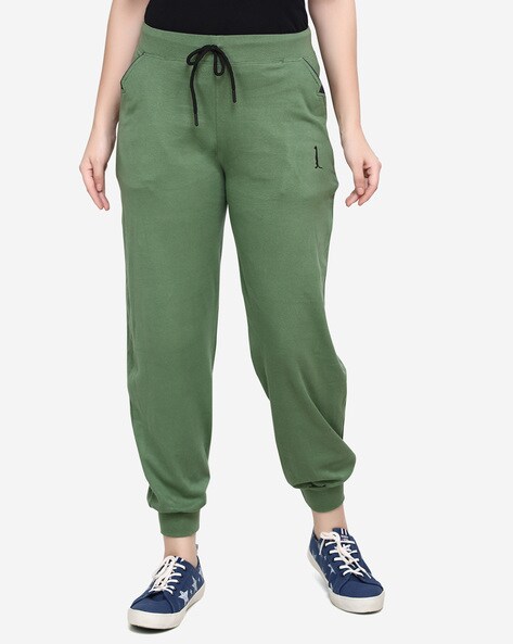 Women Cuffed Joggers with Drawstring