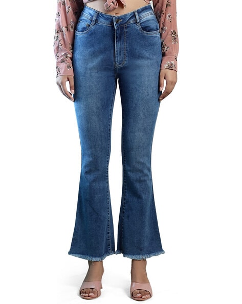 TOTO Ripped Jeans Bell Bottom Jeans For Women High India | Ubuy