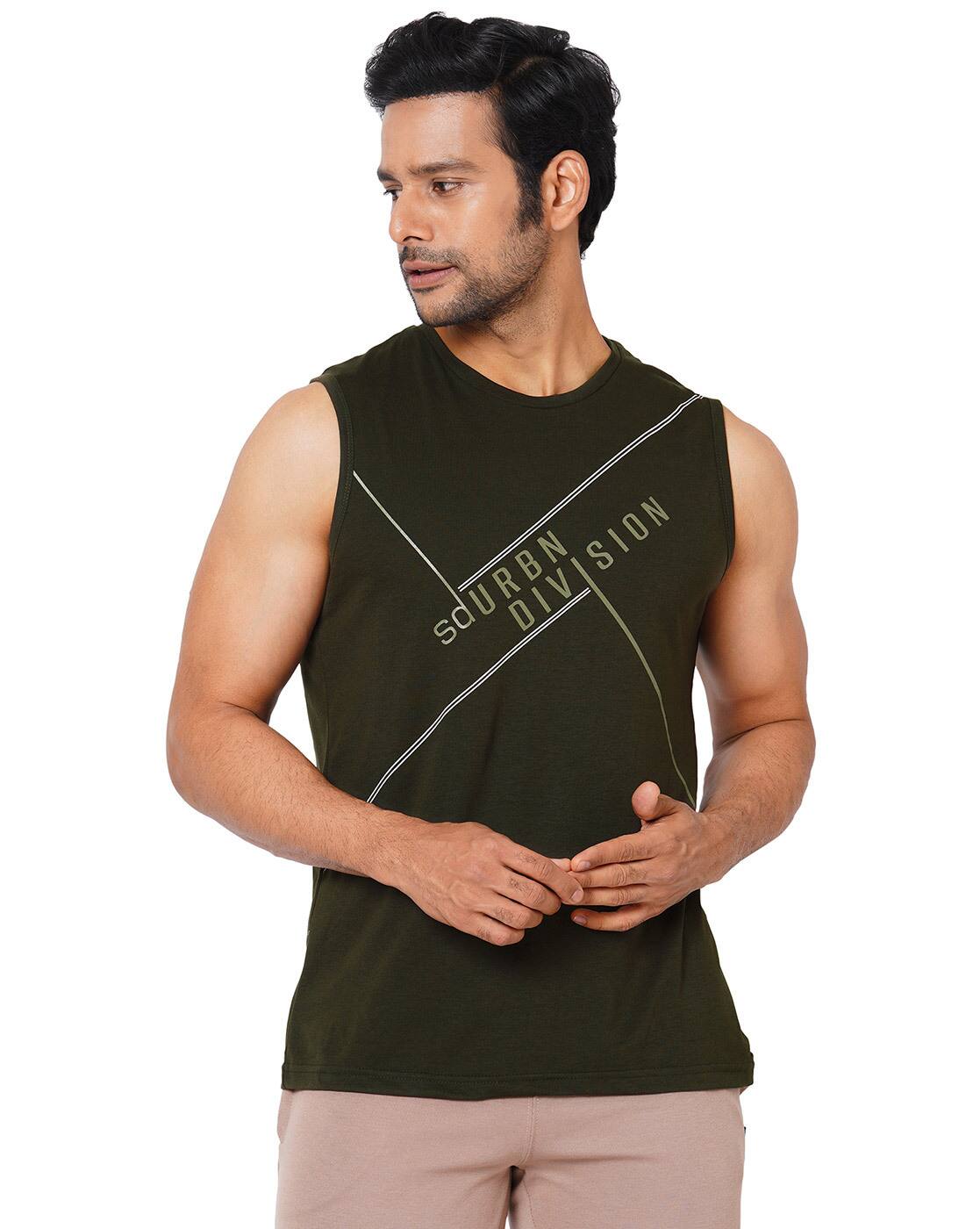 Olive Tshirts for Men by SWEET DREAMS 