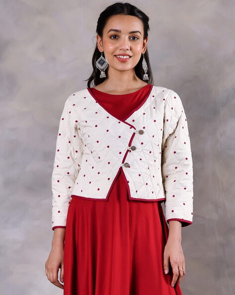 Women's Cloth - Women's Reversible Blazer Floral Cotton Quilted Jacket  Handmade Coat Vest Manufacturer from Jaipur