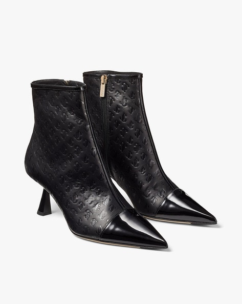 Buy Jimmy choo KIX/Z 65 Pointed-Toe Ankle boots | Black Color