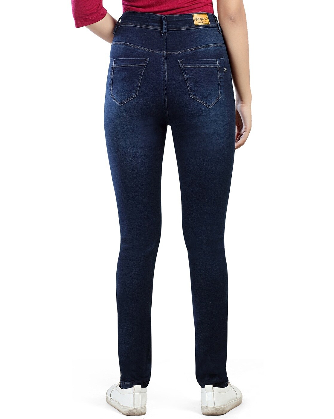 Buy Grey Jeans & Jeggings for Women by Fck-3 Online