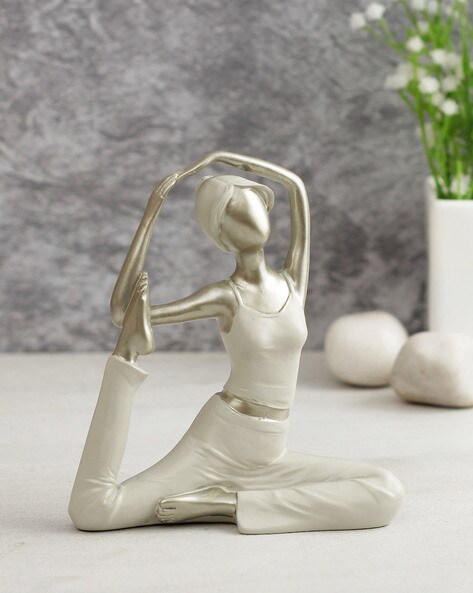 White Ceramic Yoga Girl Figurines – Mantra Zen