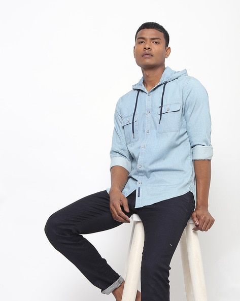 Lee cooper clearance hooded shirt