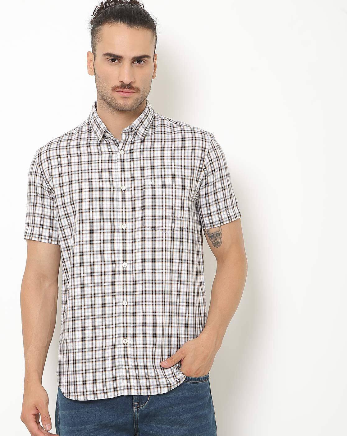 Brown Shirts for Men by INDIAN TERRAIN 