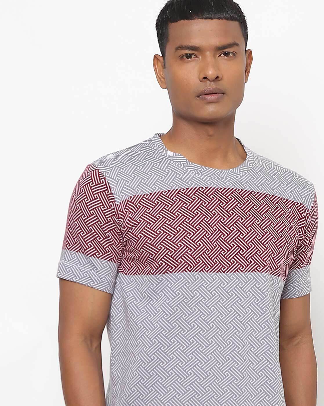 Buy Grey \u0026 Maroon Tshirts for Men by 