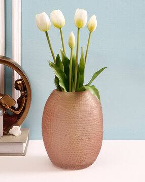 Textured Vintage Flower Vase