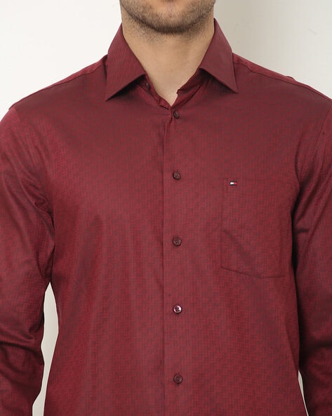 Buy Maroon Shirts for Men by TOMMY HILFIGER Online