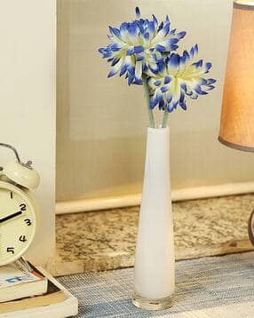 Stylish Semi Opaque Glass Vase