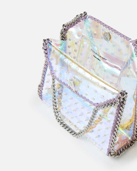 Holographic Spike Mini Tote Bag