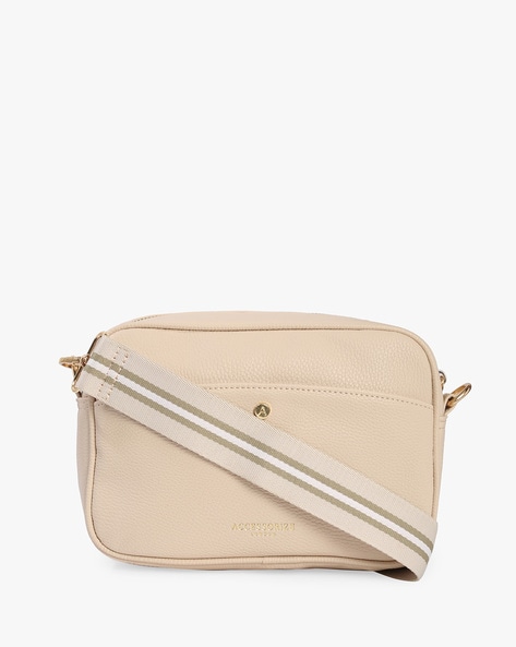 Buy Lavie Tzpz Off White Synthetic Solid Sling Handbag Online At Best Price  @ Tata CLiQ