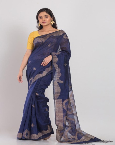 Pure Matka Silk Saree With Self Stripe | Designr.me