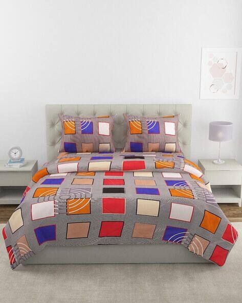 Geometric Print Reversible Ac Conferter Set