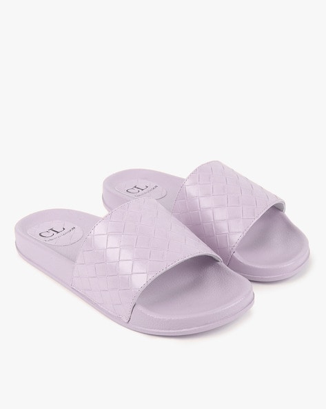 Slides with Basket Weave Pattern