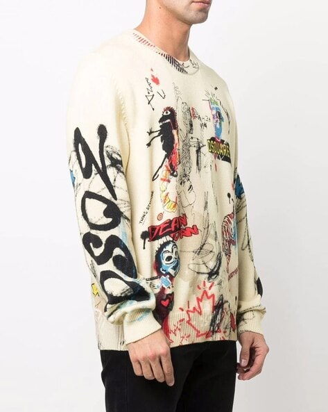 Buy Cream Sweaters Cardigans for Men by Dsquared2 Online Ajio