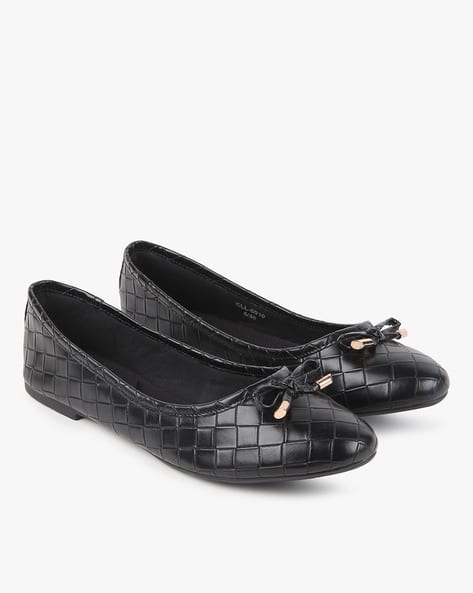 Ballerinas with Basket Weave Pattern
