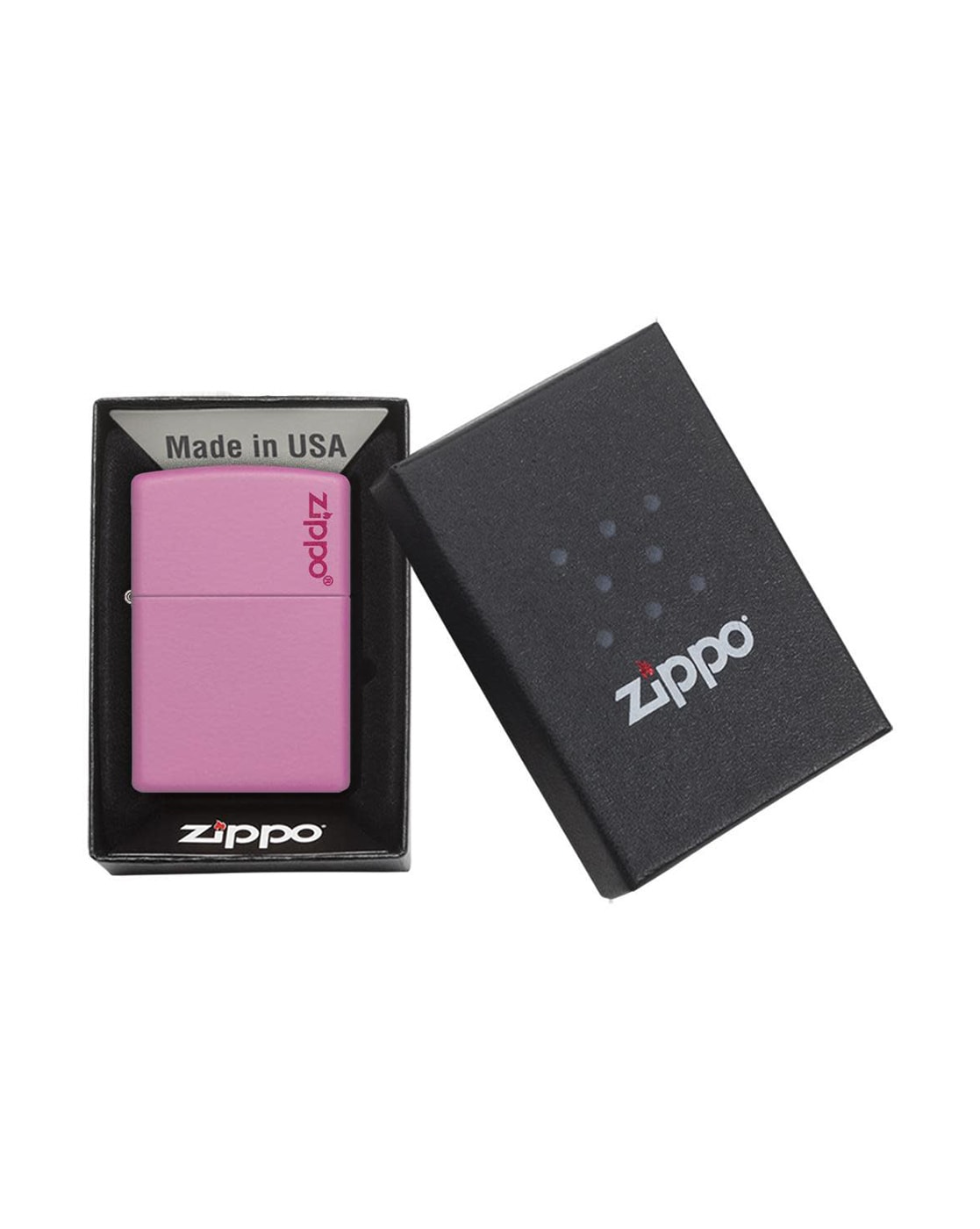 Buy ZIPPO Zippo Classic Pink Matte Zippo Logo Windproof Pocket Lighter |  Pink Color Home & Kitchen | AJIO LUXE