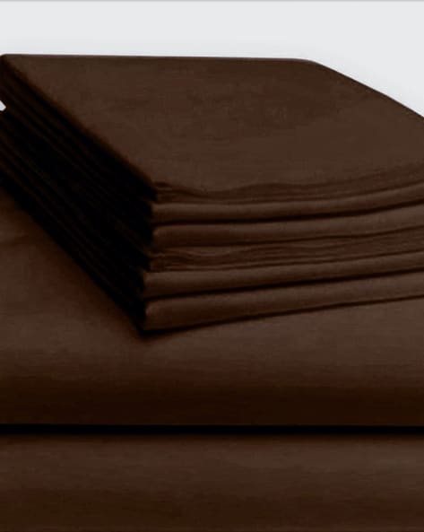 Buy Brown Bedsheets for Home & Kitchen by Trance Home Linen Online