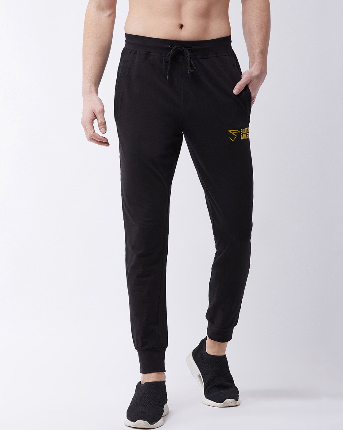 Buy Black Track Pants for Women by Solidcore Online