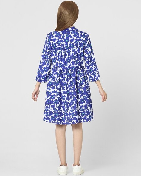 Buy Blue & White Dresses for Women by ISCENERY BY MODA Online | Ajio.com