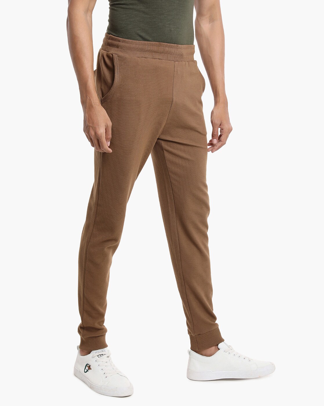 brown track pants mens