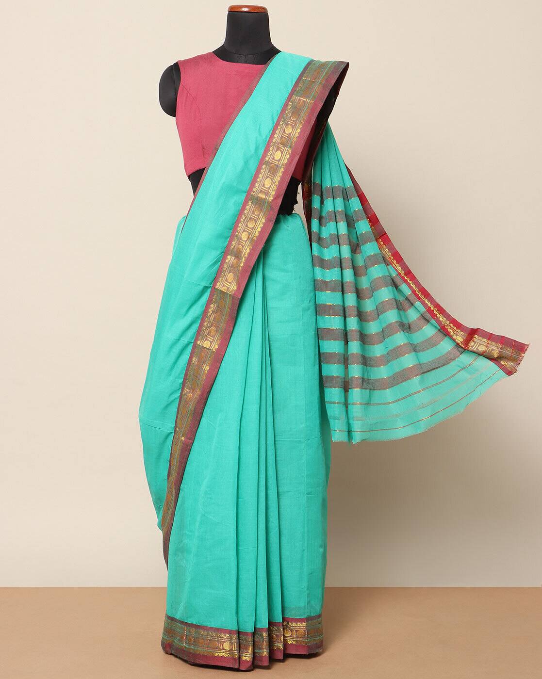 Buy Green Sarees for Women by Indie 