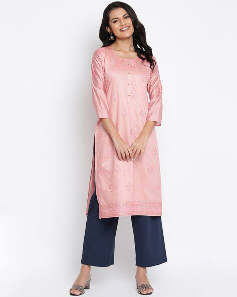 Buy Pink Dress Material for Women by GAUTAMI Online